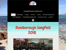 Tablet Screenshot of dunsboroughsongfest.com.au